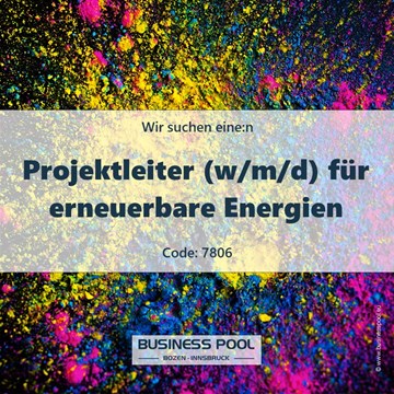 Projektleiter (w/m/d) für erneuerbare Energien im Eisacktal